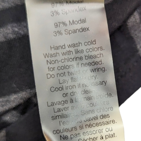 T by Alexander Wang Asymmetrical Stretch Knit Dress Womens Medium Stripe Black - Picture 5 of 8